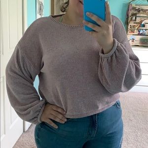 light salmon colored sweater